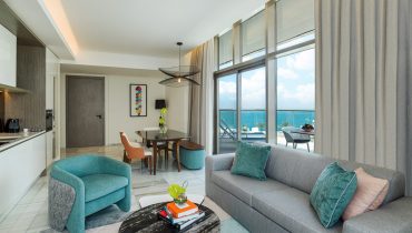 Panoramic Palm Seaview Living Area