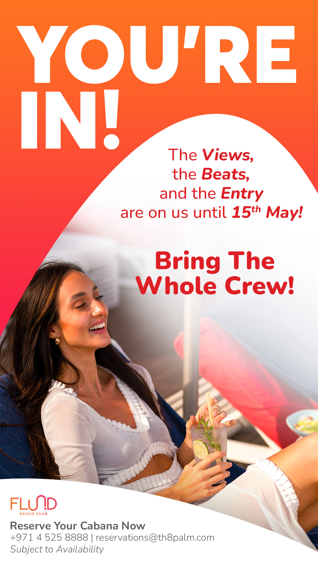 You're In – Free Entry