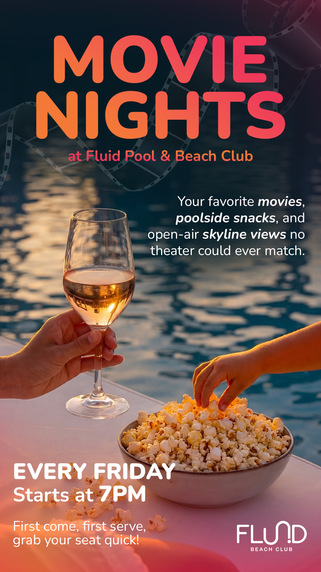 Movie Nights at Fluid Pool & Beach Club